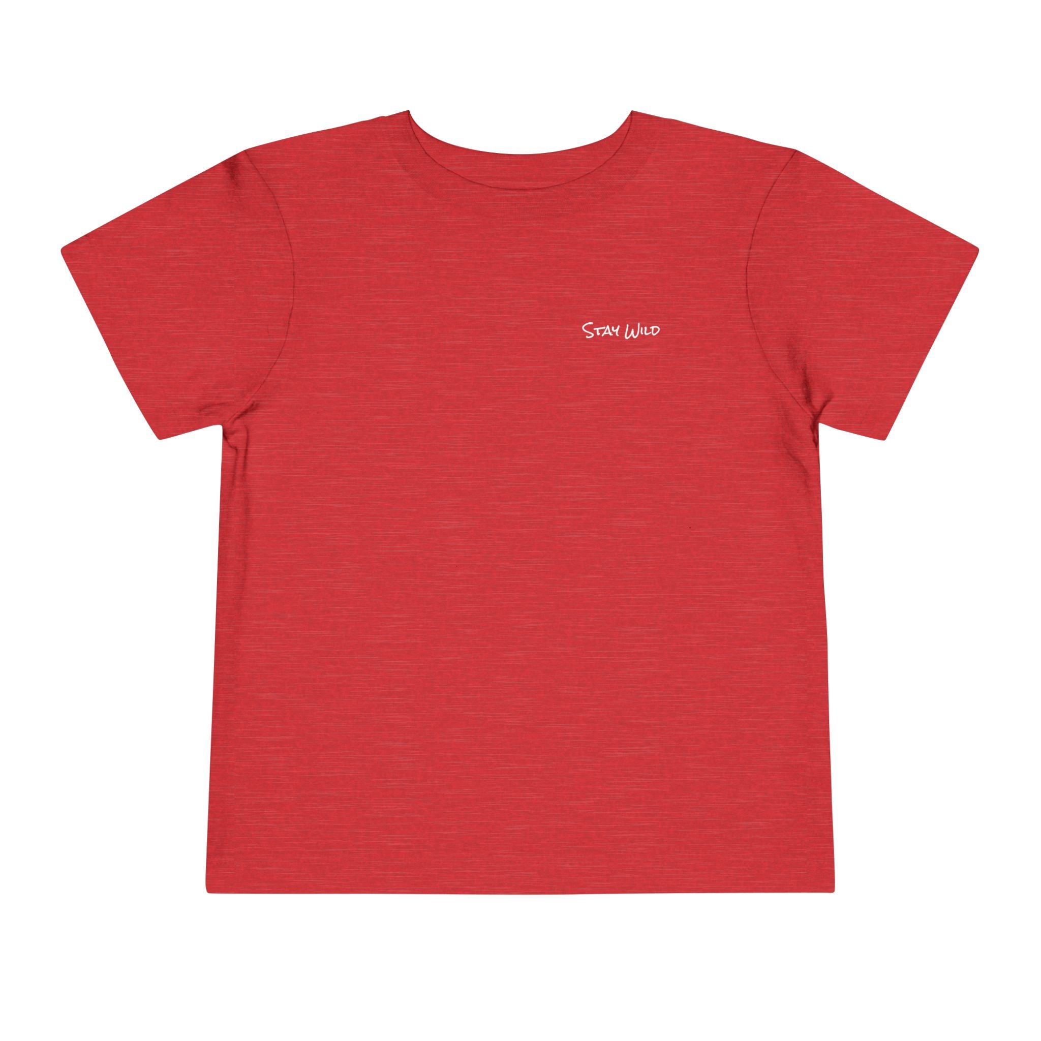 Toddler (2T-5T) - "Stay Wild" (Front) 'Walk. Run. Wakeboard. '(Back)- White Writing, Short Sleeve Tee
