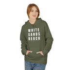 White Sands Beach Hoodie in White Writing