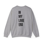 Adult- "Born for this"- (Front)  "In My Lake Era" (Back)- Black Writing- Unisex Crewneck Sweatshirt