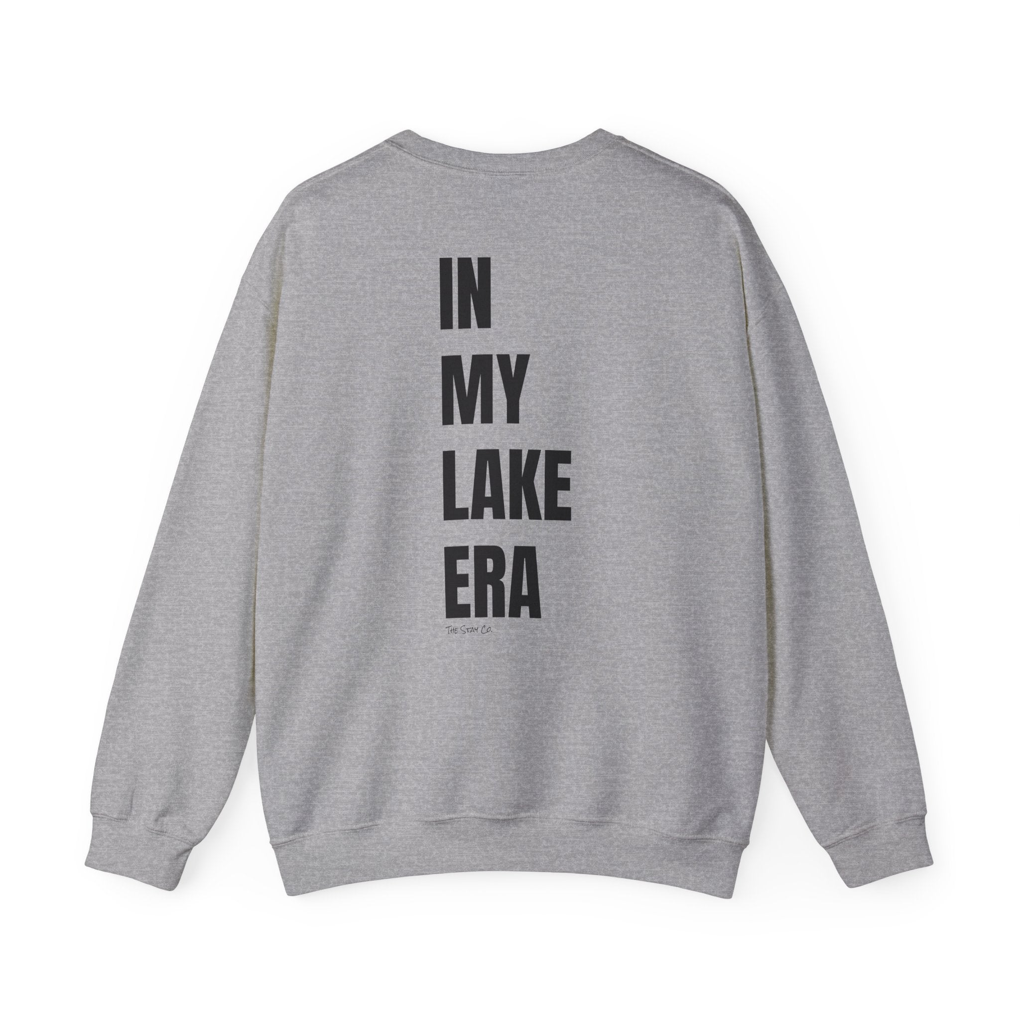 Adult- "Born for this"- (Front)  "In My Lake Era" (Back)- Black Writing- Unisex Crewneck Sweatshirt