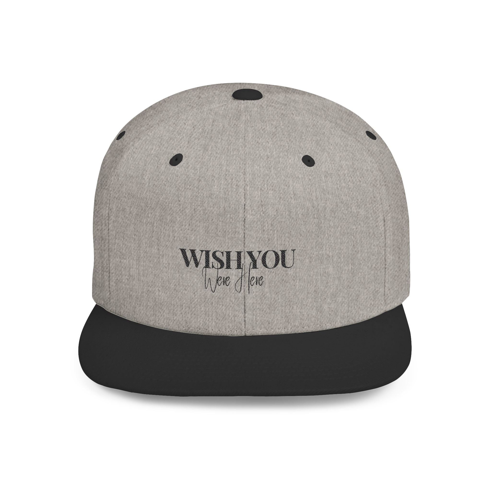 Embroidered Snackback Cap-"Wish You Were Here"- Casual Hat, Outdoor Apparel, Summer Fashion, Gift for Him/Her, Festival Accessory