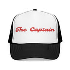 "The Captain"- Foam Trucker Hat, Embroidered Cap, BBQ Hat, Perfect Gift for Grilling Enthusiasts, Summer BBQ Accessory, Fun Party Hat