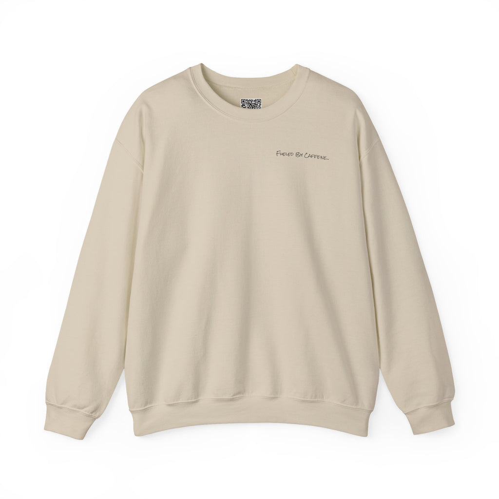 Adult- Teacher Crew Neck "Fueled By Caffeine"- "Lesson Plans & Latte Cans" -Crewneck Sweatshirt, Cozy Fall Apparel, Unisex Gift, Casual Style, September Vibes, Seasonal Fashion