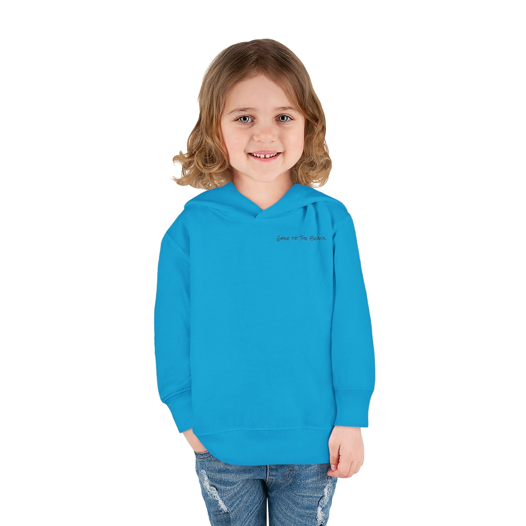 Toddler (2T-6T)- "Gone To The Beach" (Front) "Send Snax & Sunscreen, Old Saybrook, CT"- (Back)- Hoodie