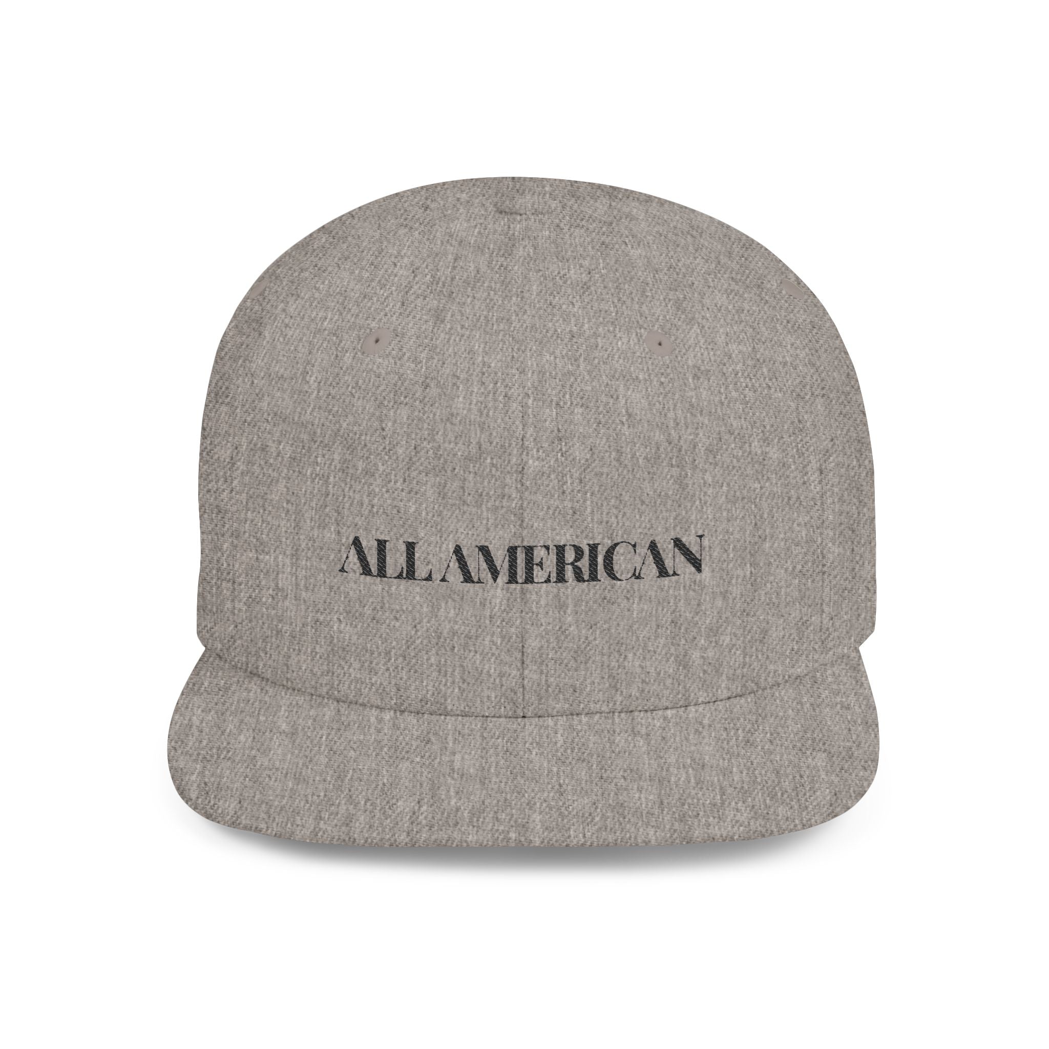 Embroidered Snapback- "All American" Snapback Cap, Casual Hat, Outdoor Apparel, Summer Fashion, Gift for Him/Her, Festival Accessory