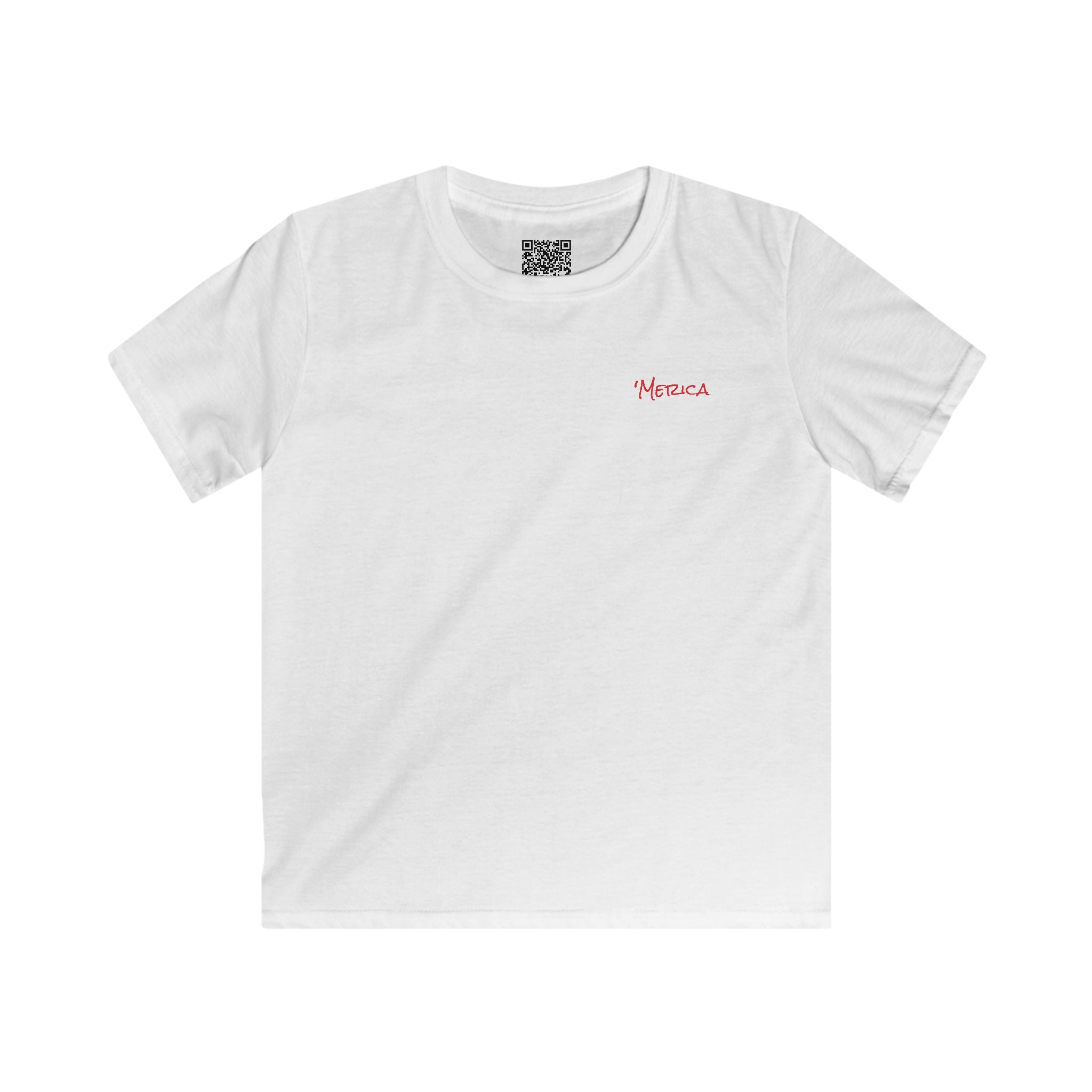 Kids Tee "Red, White & Trouble" (Back) "'Merica" (Front) , Perfect for Birthday Gifts, 4th of July, Celebration Wear, Everyday Fun, Playtime Outfits