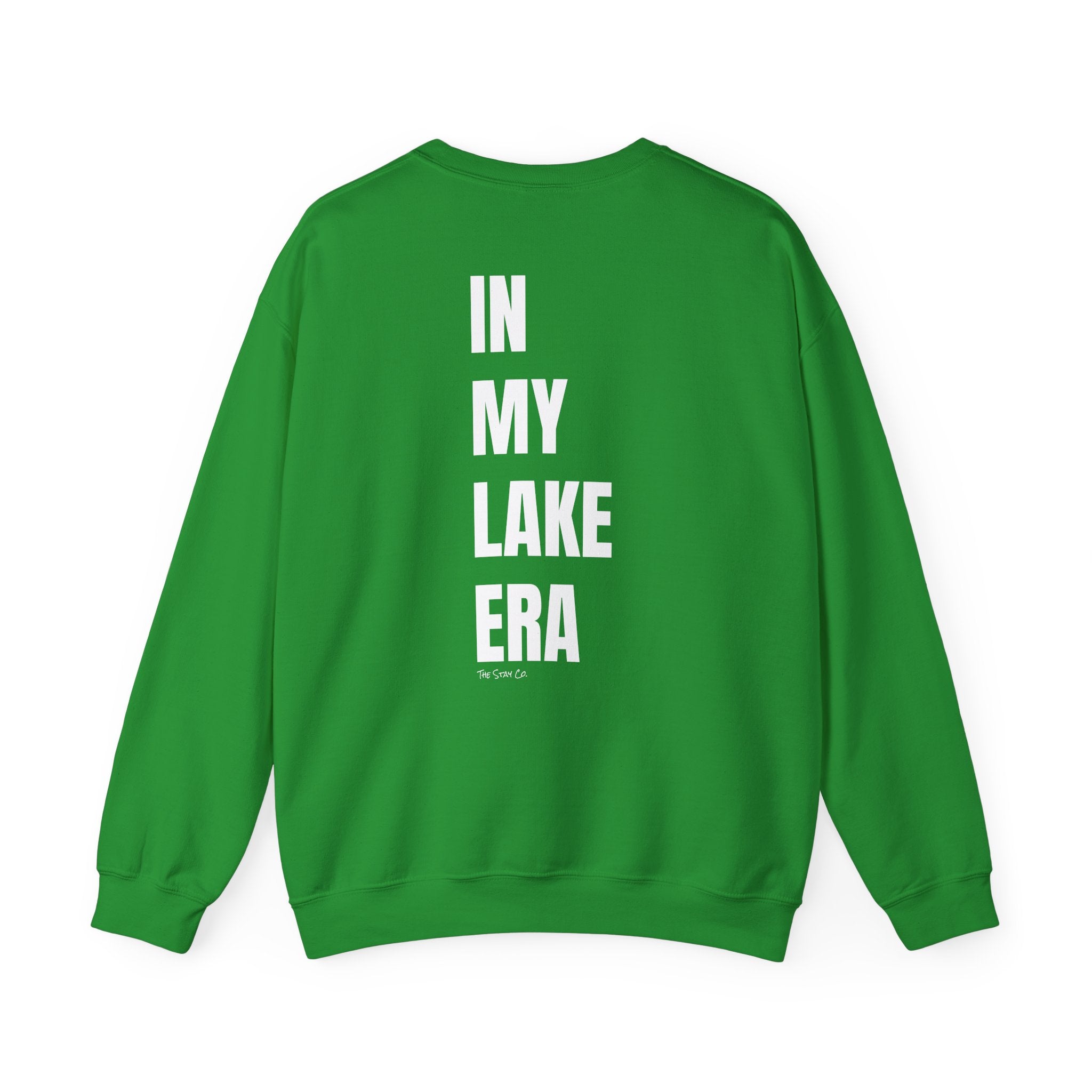 Adult- "Born for this"- (Front)  "In My Lake Era" (Back)- White Writing- Unisex Crewneck Sweatshirt