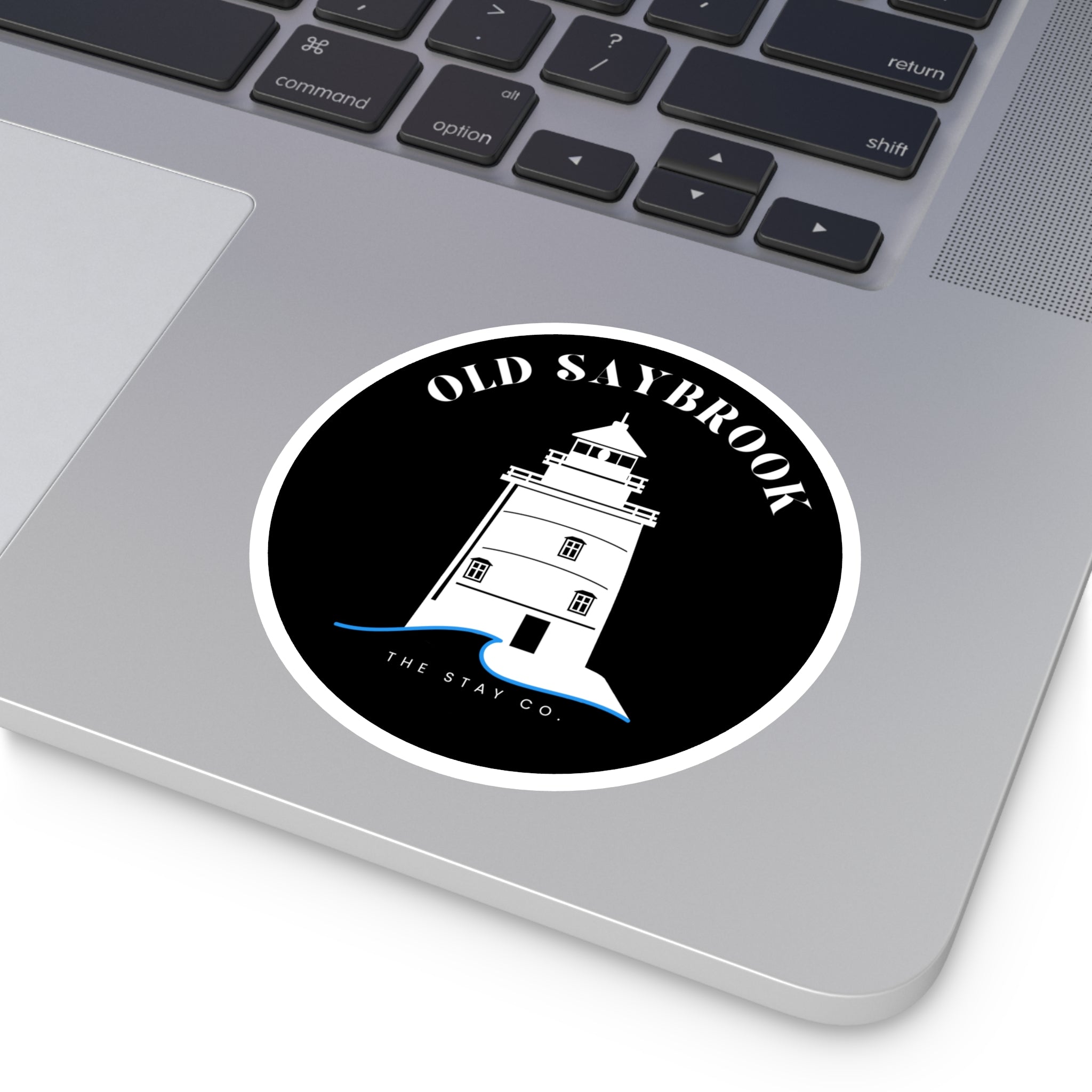 Old Saybrook Lighthouse Round Stickers