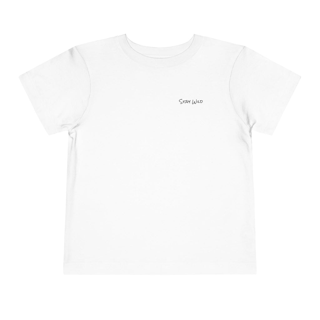 Toddler (2T-5T)- "Stay Wild" (Front) "Walk. Run. Wakeboard." (Back) -Short Sleeve Tee