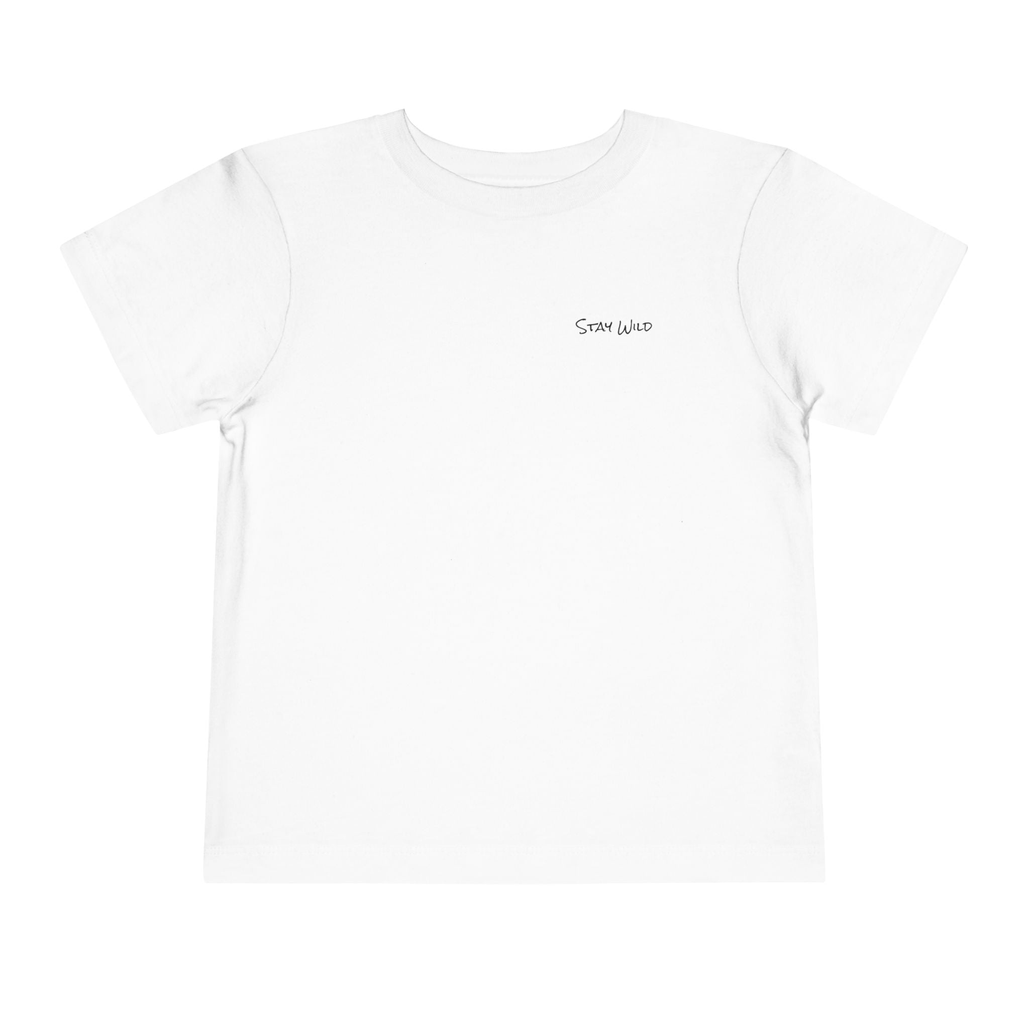 Toddler (2T-5T)- "Stay Wild" (Front) "Walk. Run. Wakeboard." (Back) -Short Sleeve Tee