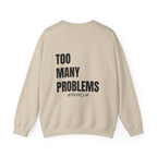 Adult- Math Teacher Crew Neck "Equation Expert" (Front)- "too Many Problems #MathClub" (Back) -Crewneck Sweatshirt, Cozy Fall Apparel, Unisex Gift, Casual Style, September Vibes, Seasonal Fashion