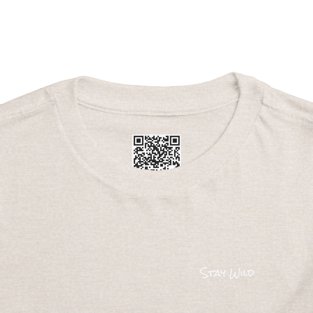Toddler (2T-5T) - "Stay Wild" (Front) 'Walk. Run. Wakeboard. '(Back)- White Writing, Short Sleeve Tee