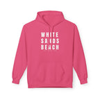 White Sands Beach Hoodie in White Writing
