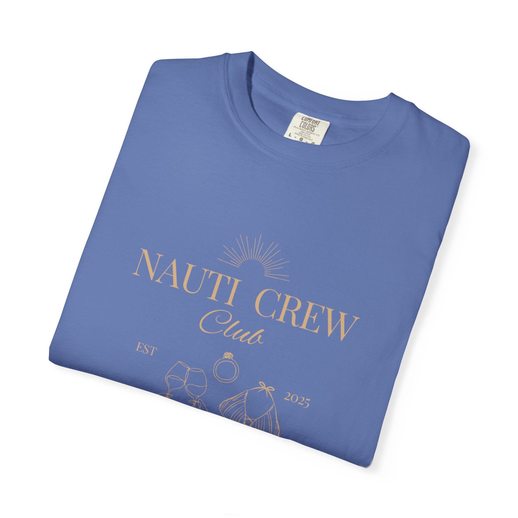 Matching "Nauti Crew-Best Mates" -T-Shirt, Pefect for Bachelorette and Wedding Parties- Unisex Vacation Top, Sailor Humor Apparel