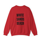Adult- "'Catch me at"-(Front)- "White Sands Beach Old Lyme, CT"- (Back)- (No Flag) Custom Sweatshirt for location