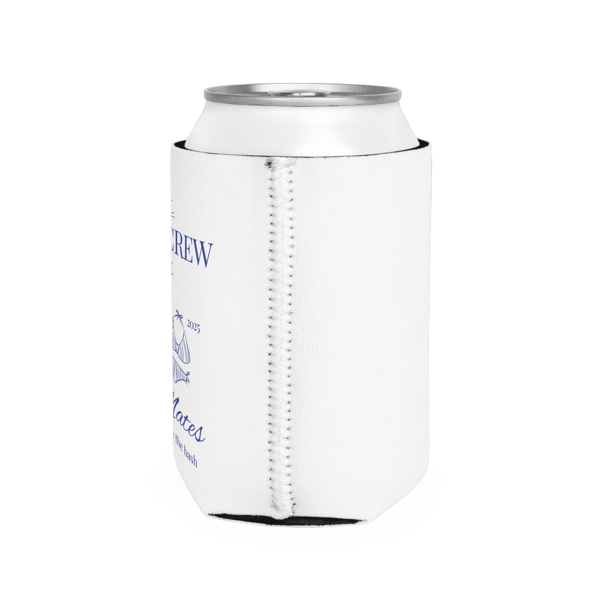 Nauti Crew Koozie- Nautical Bachelorette or Wedding Parties, Beach Gifts, Best Mates Celebration, Summer BBQs, Boat Outings