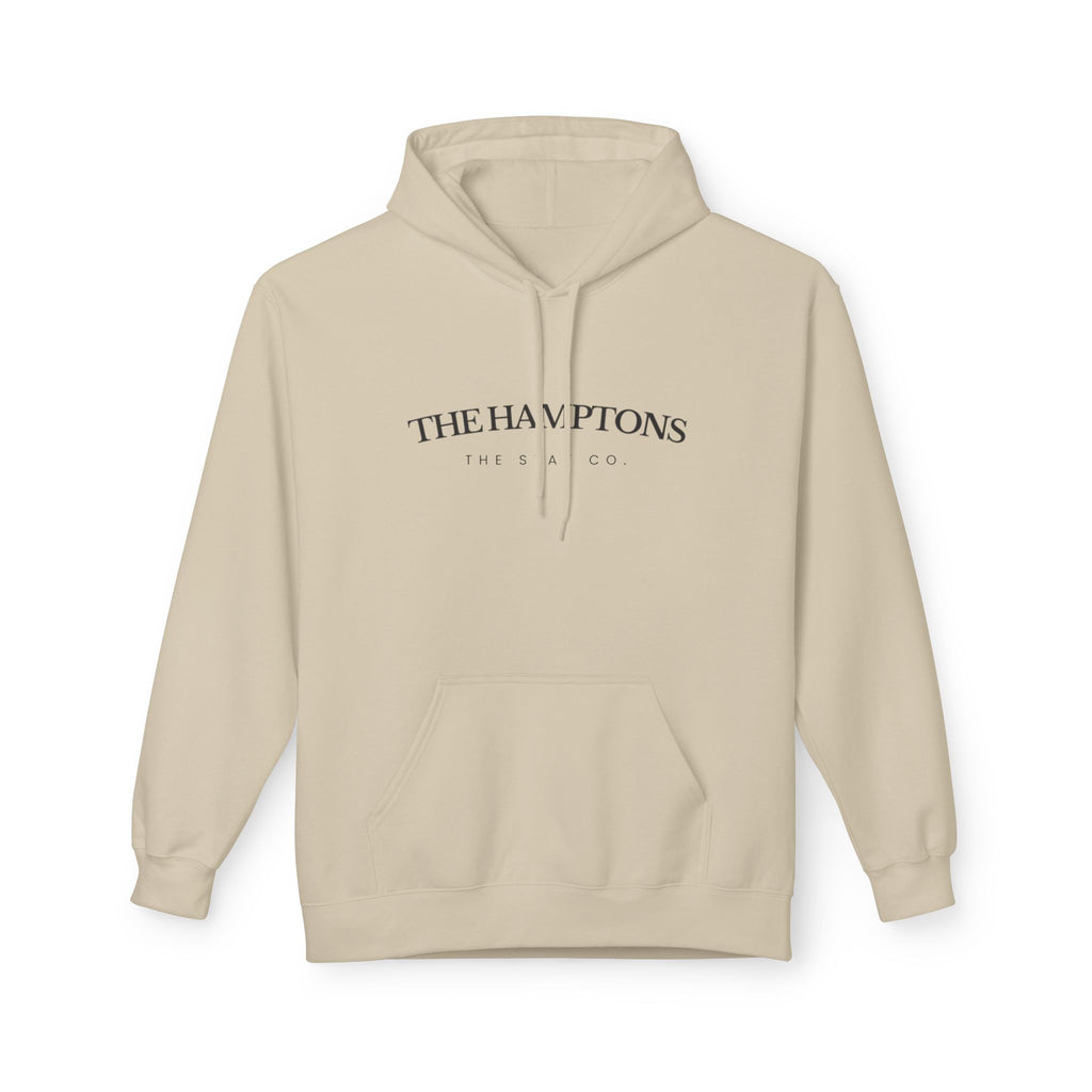 Adult-The Hamptons - Black Writing Hoodie