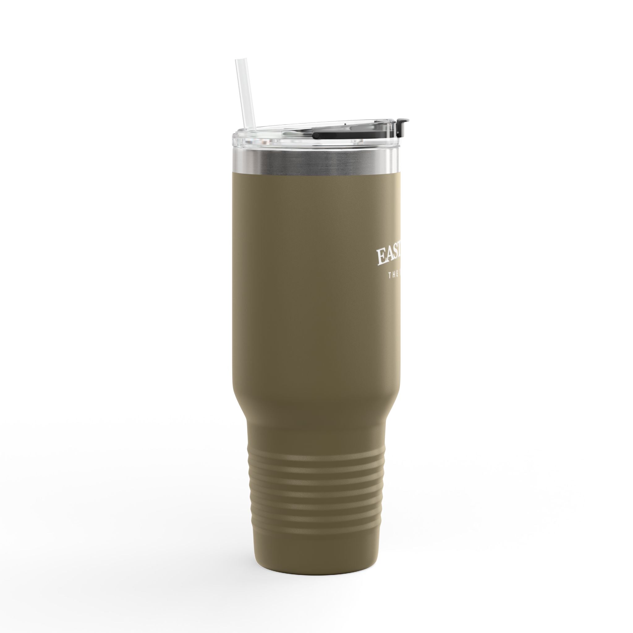 Travel Mug -40oz Insulated Cup- "East Coast" In White Writing