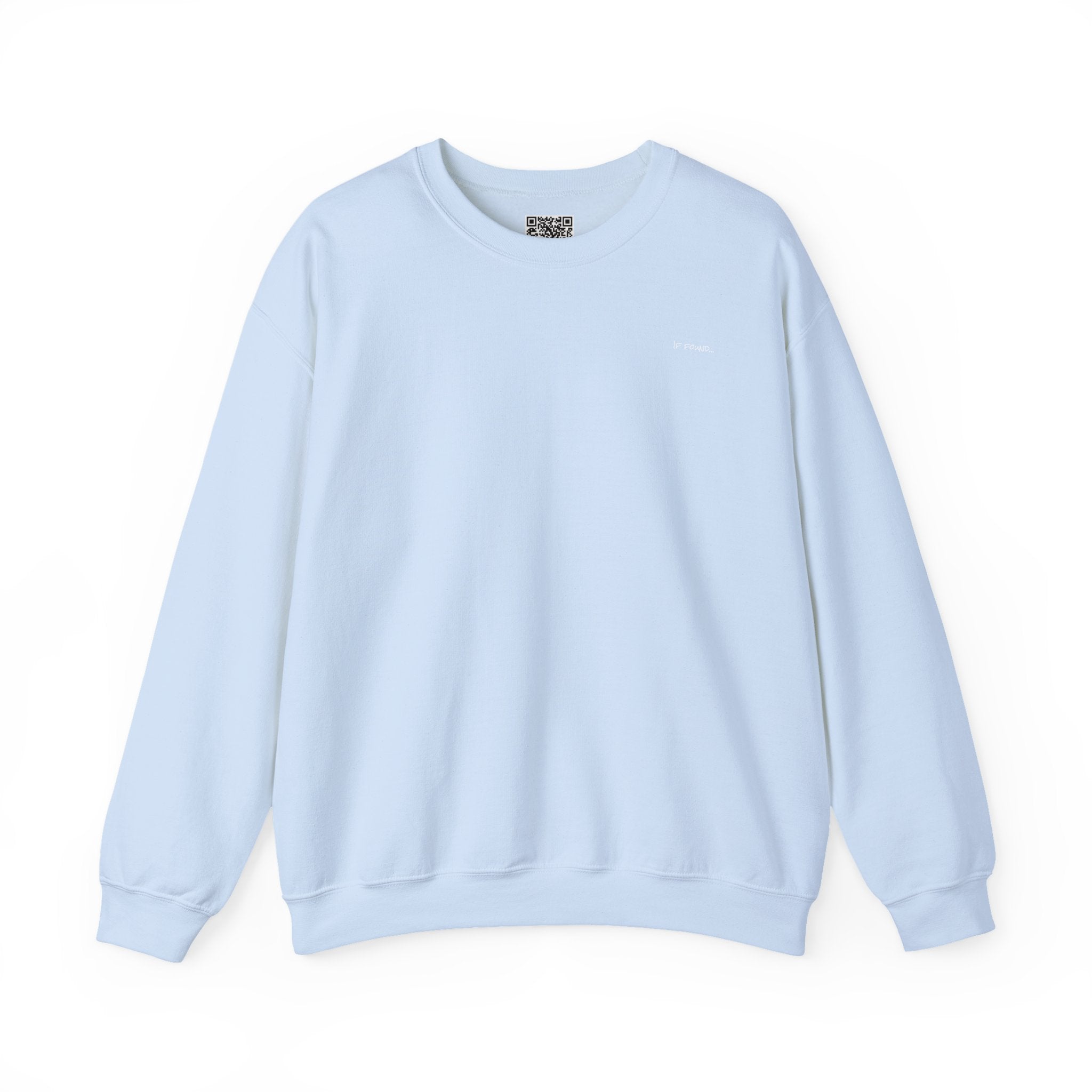 Adult- "If Found" (Front) -"Just Add Water"(Back) - White Writing-Unisex Crewneck Sweatshirt