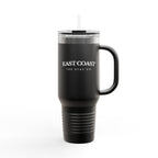 Travel Mug -40oz Insulated Cup- "East Coast" In White Writing
