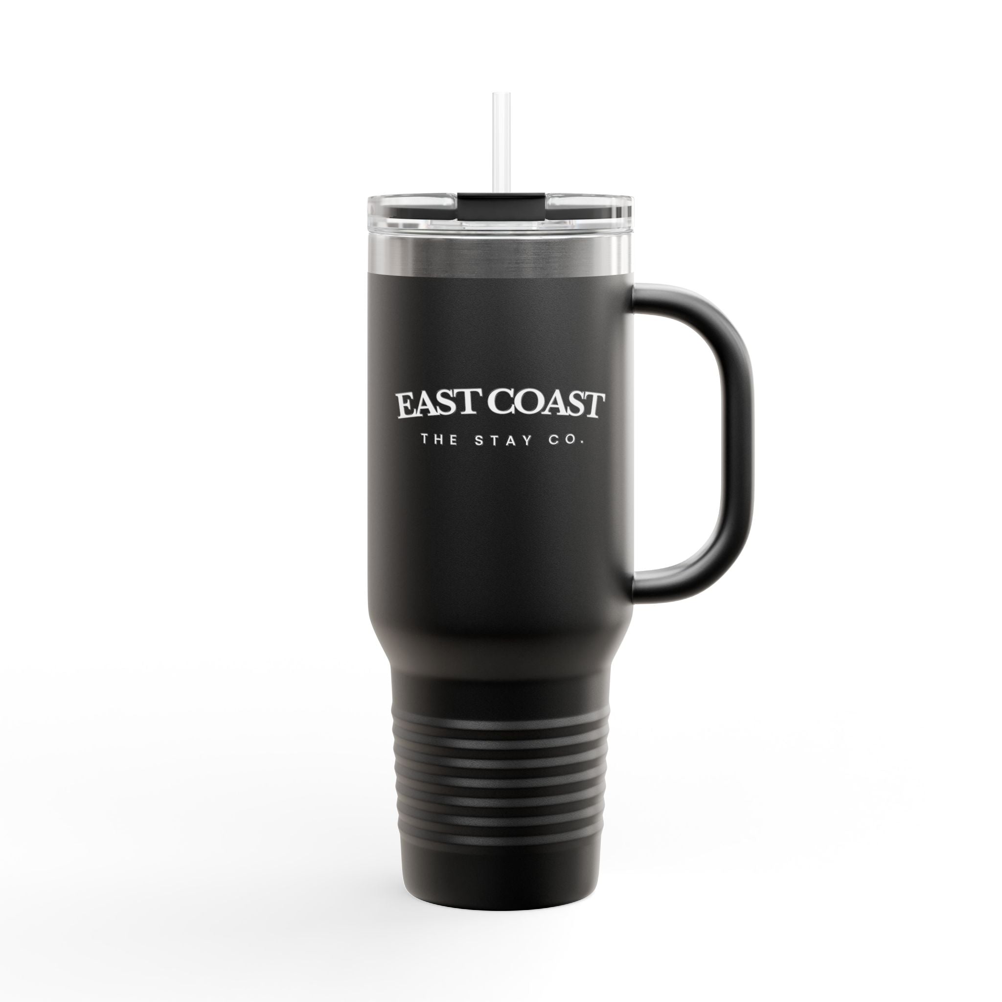Travel Mug -40oz Insulated Cup- "East Coast" In White Writing