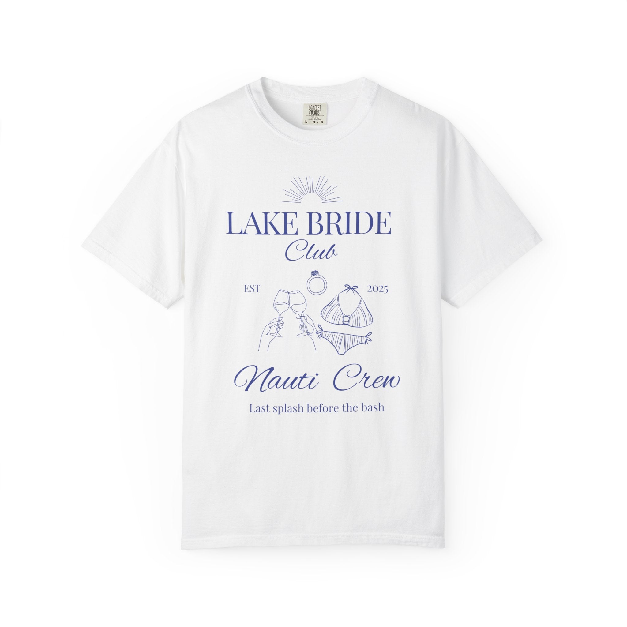 "Lake Bride Club" Unisex-Dyed T-Shirt, Nautical Bachelorette or Wedding Tee, Lake Bride Shirt, Bachelorette Party Gift, Summer Vacation Wear, [...]