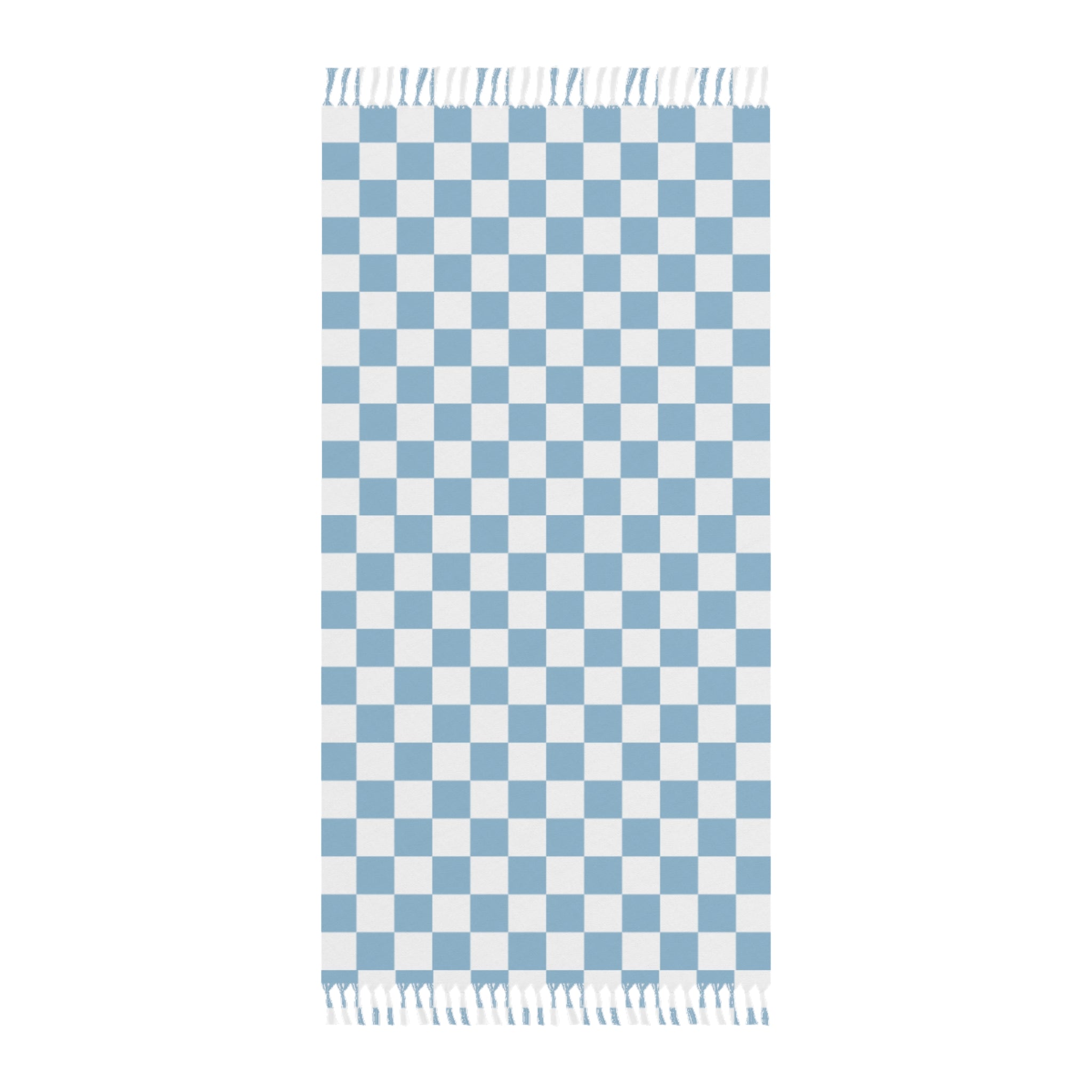 Boho Beach Towel in Blue- Cozy Bath Towel, Summer Picnic Blanket, Travel Towel, Minimalist Beach Gear