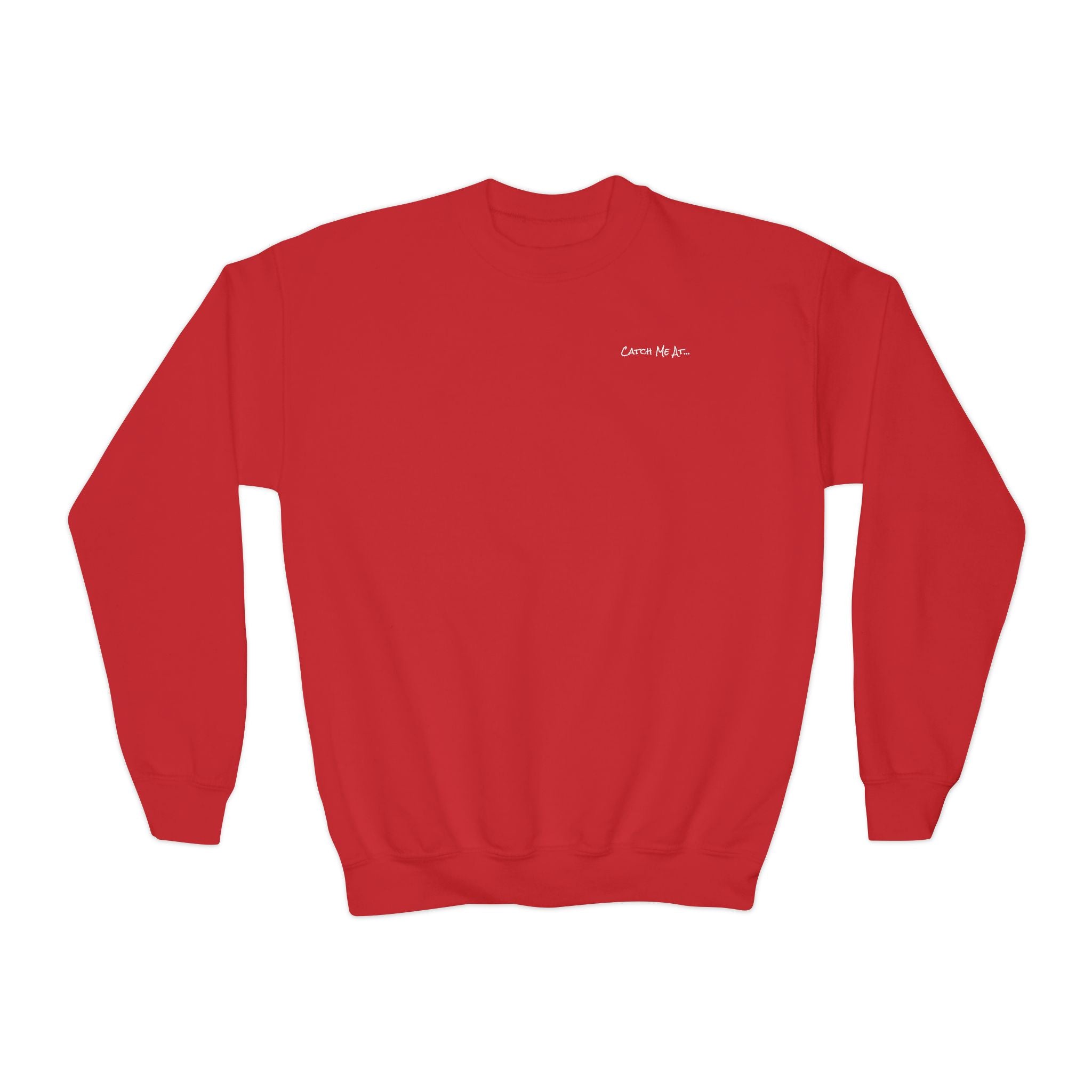 Youth-(XS-XL) "Catch Me At" (Front) "Candlewood Lake" (Back)- Unisex Crewneck Sweatshirt