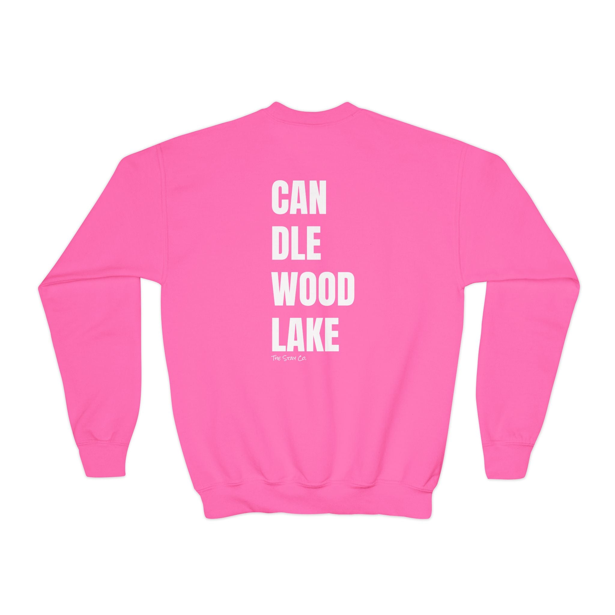 Youth-(XS-XL) "Catch Me At" (Front) "Candlewood Lake" (Back)- Unisex Crewneck Sweatshirt