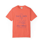 Matching shirt- "Nauti Crew-Best Mates" T-shirt, Unisex Garment-Dyed Tee for Bachelorette and Wedding Parties by the Lake-Perfect for Summer Vacations, Boating Trips, Family Gatherings