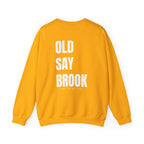Adult- "Return To" (Front) - "Old Saybrook" (Back) -White Writing -Unisex Crewneck Sweatshirt