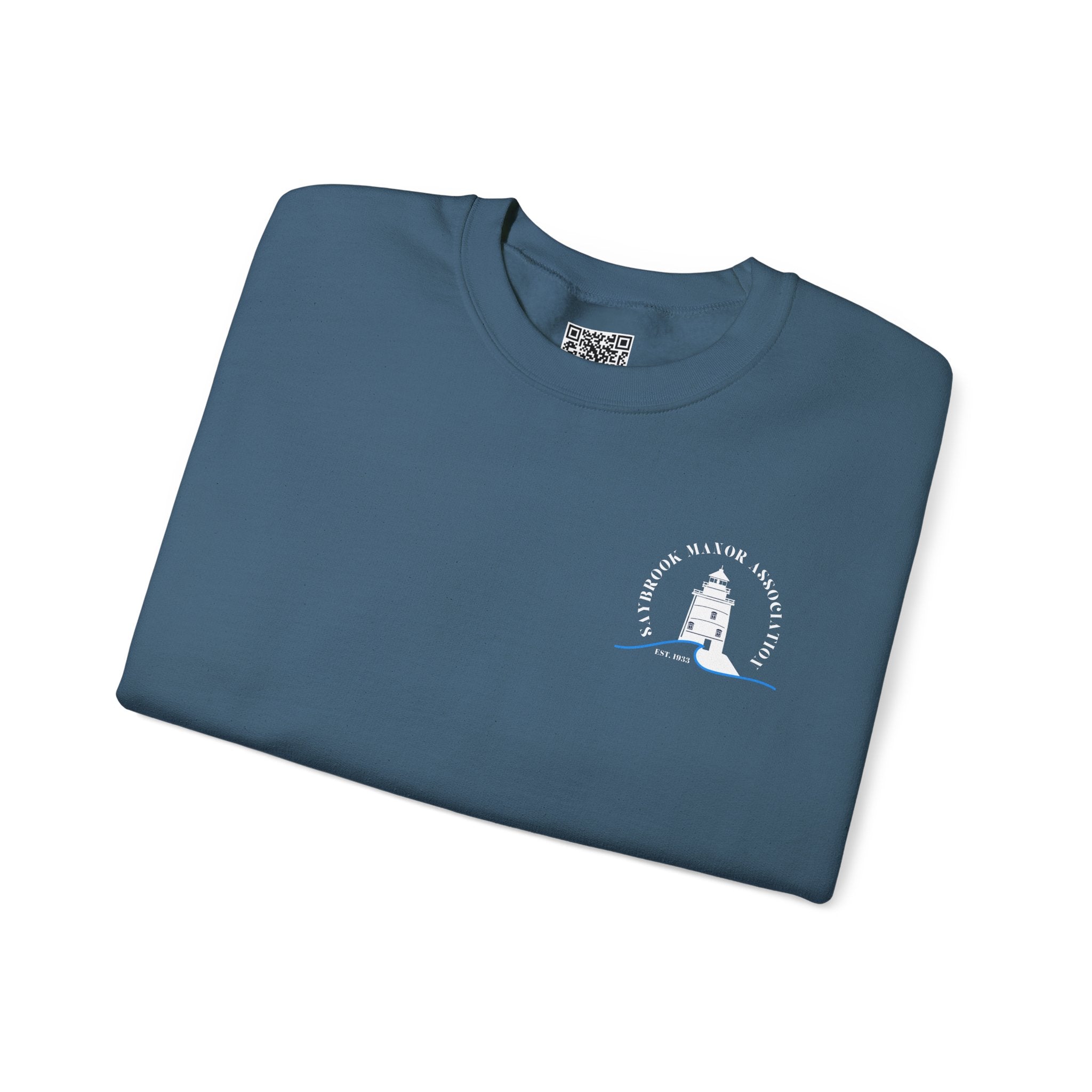 Adult- Old Saybrook Crewneck Sweatshirt With Association Logo On Front