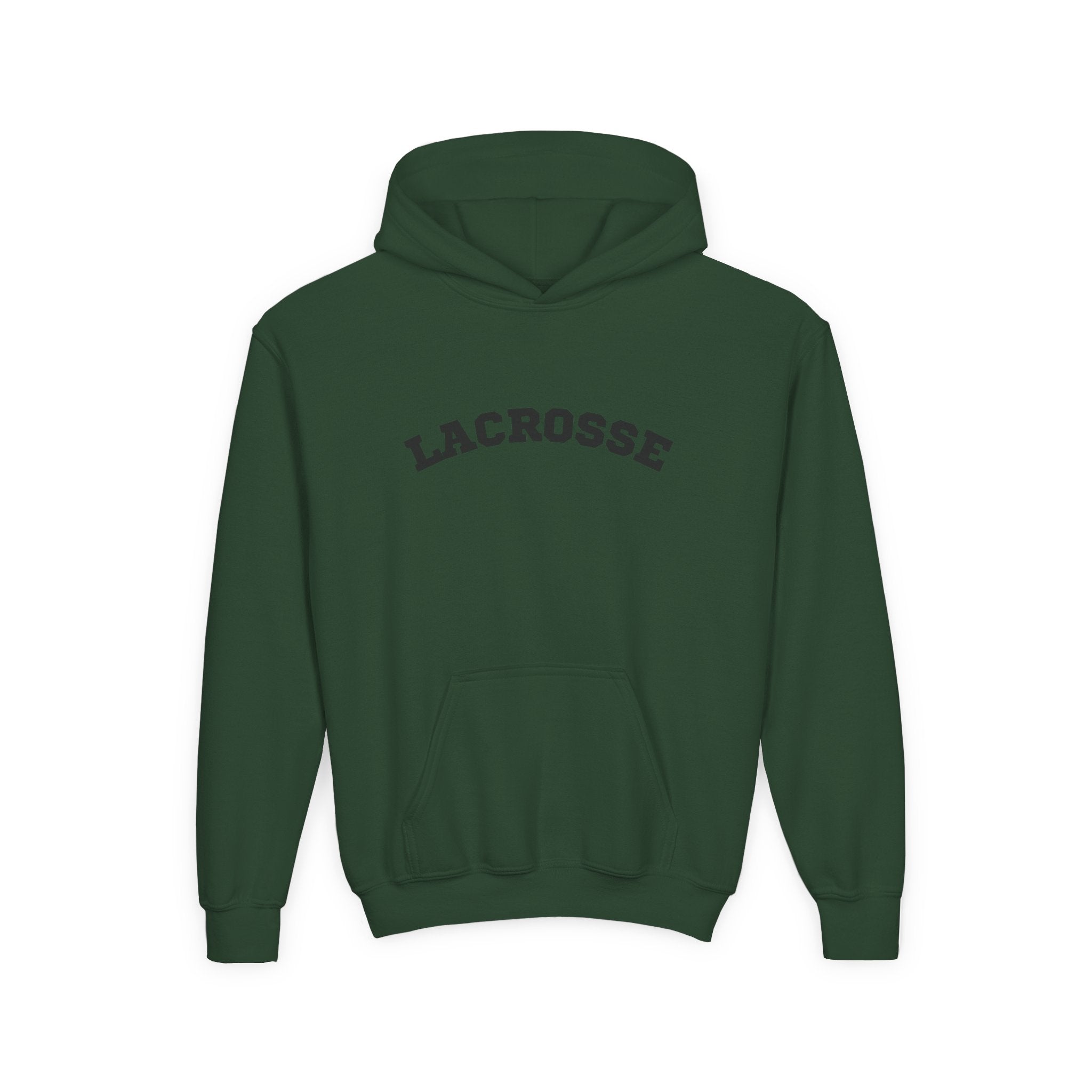 Youth Hoodie "Lacrosse" - Choose Your Color  -Sports Apparel, Gift for Young Athletes, Team Spirit, Cozy Sweatshirt, Game Day Ready