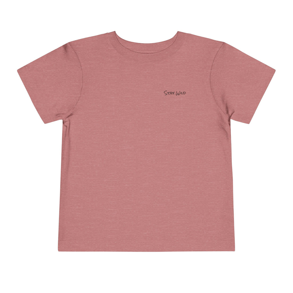 Toddler (2T-5T) - "Stay Wild" (Front) - "Stay Wild Lake Child" (Back) -Black Writing Short Sleeve Tee