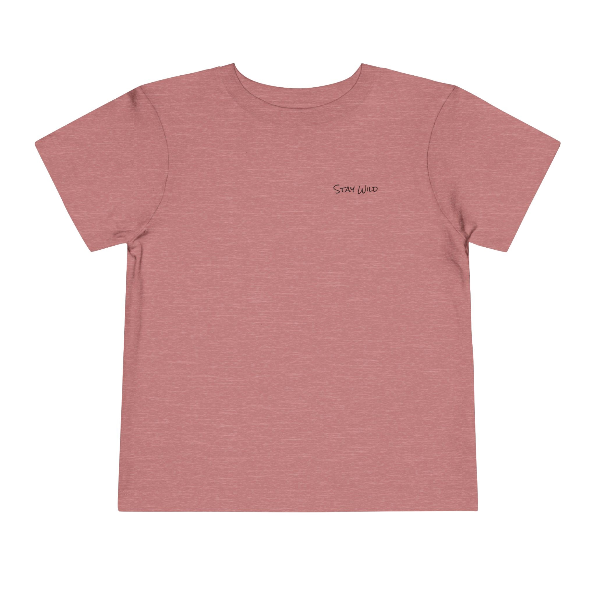 Toddler (2T-5T) - "Stay Wild" (Front) - "Stay Wild Lake Child" (Back) -Black Writing Short Sleeve Tee