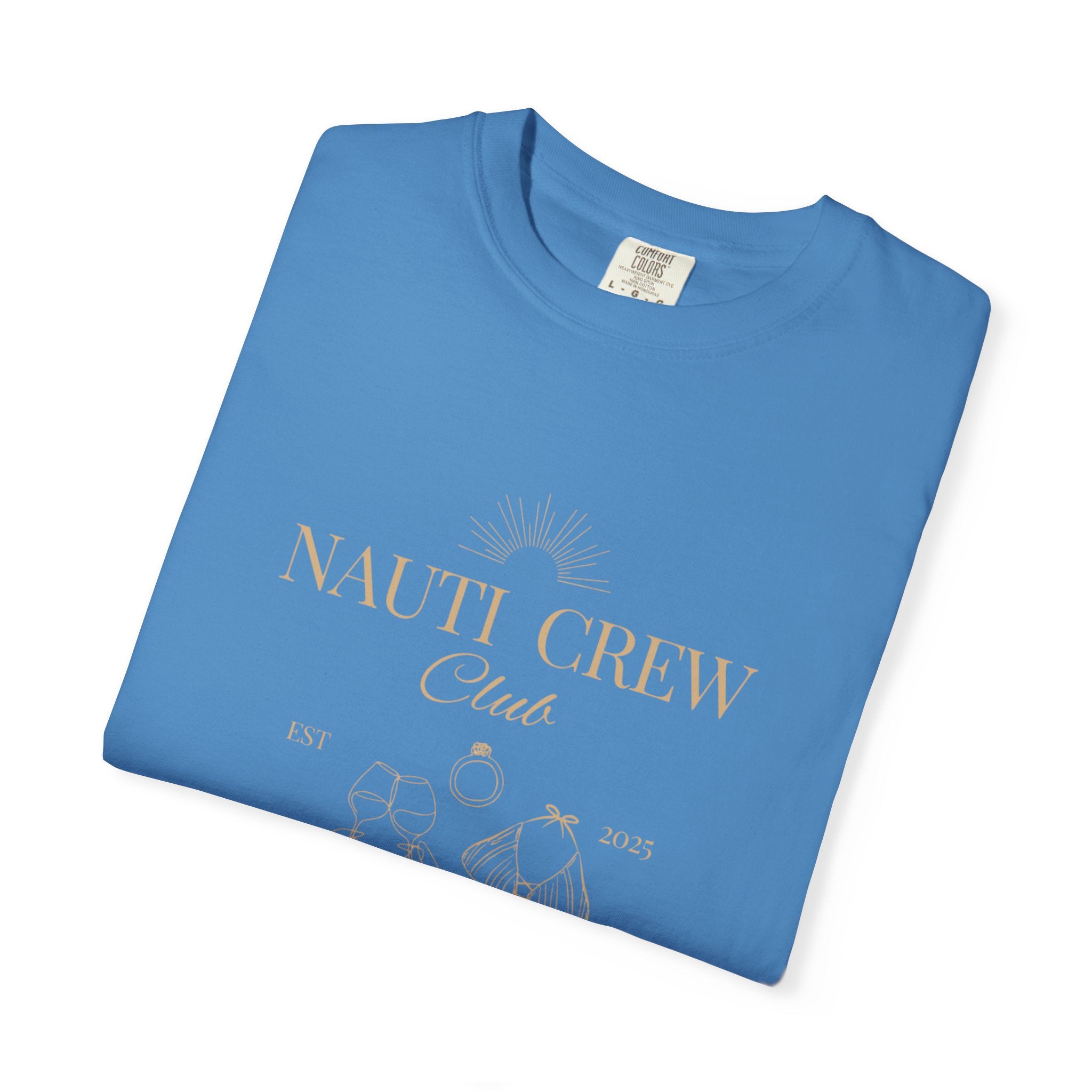 Matching "Nauti Crew-Best Mates" -T-Shirt, Pefect for Bachelorette and Wedding Parties- Unisex Vacation Top, Sailor Humor Apparel