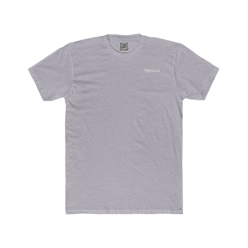 "Boats, Beers & 'Merica"-In White Writing- Patriotic Unisex Cotton Crew Tee - Perfect for BBQs, Fourth of July-Independence Day, Gifts, Boating, Casual Wear