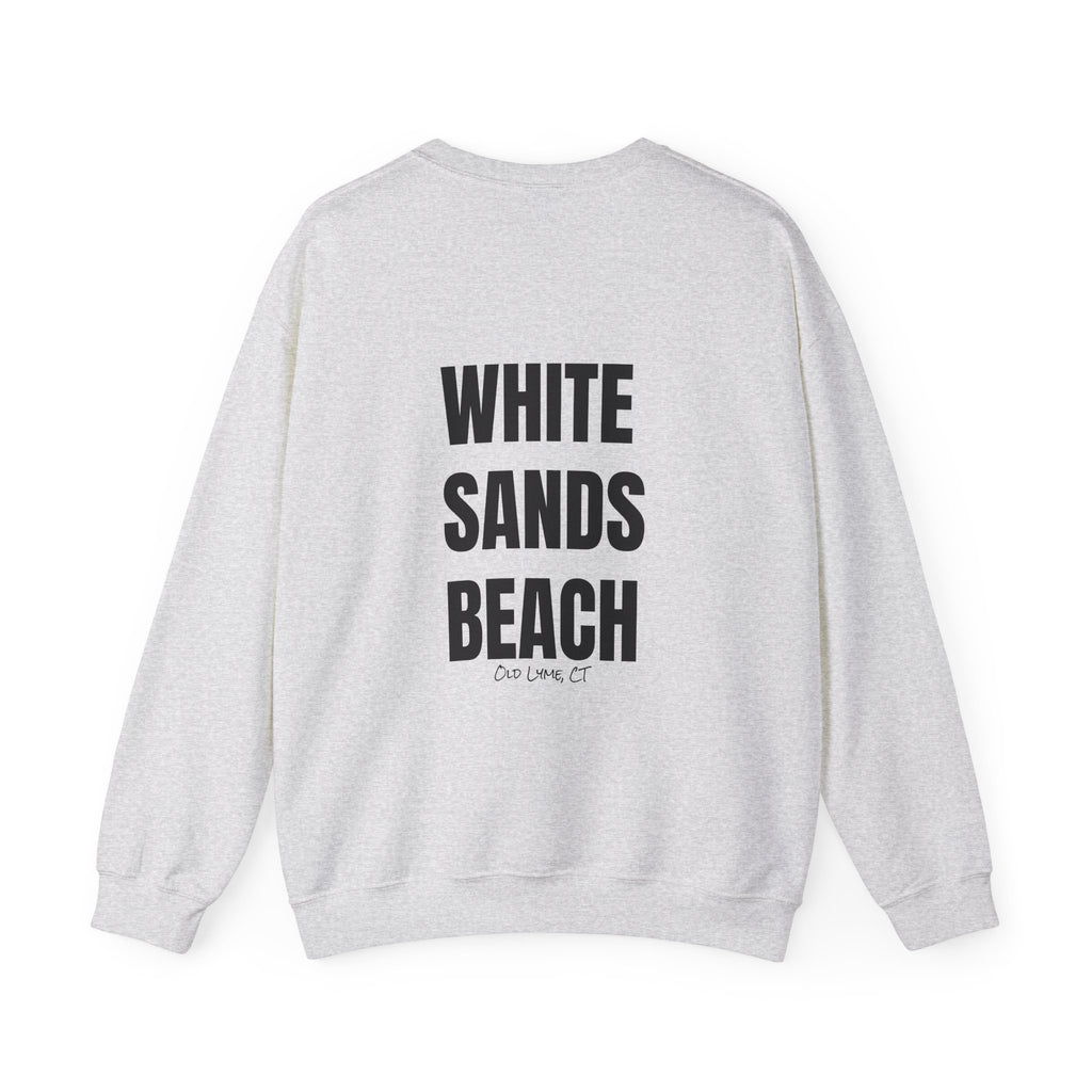 Adult- "'Catch me at"-(Front)- "White Sands Beach Old Lyme, CT"- (Back)- (No Flag) Custom Sweatshirt for location