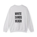 Adult- "'Catch me at"-(Front)- "White Sands Beach Old Lyme, CT"- (Back)- (No Flag) Custom Sweatshirt for location