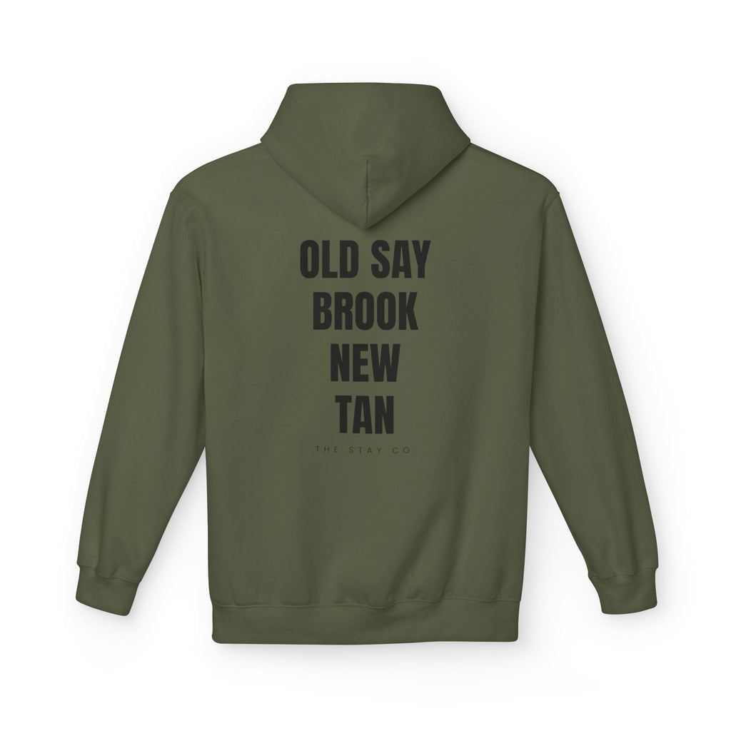Adult- "Out Of Office" (Front) "Old Saybrook New Tan" (Back) - Hoodie