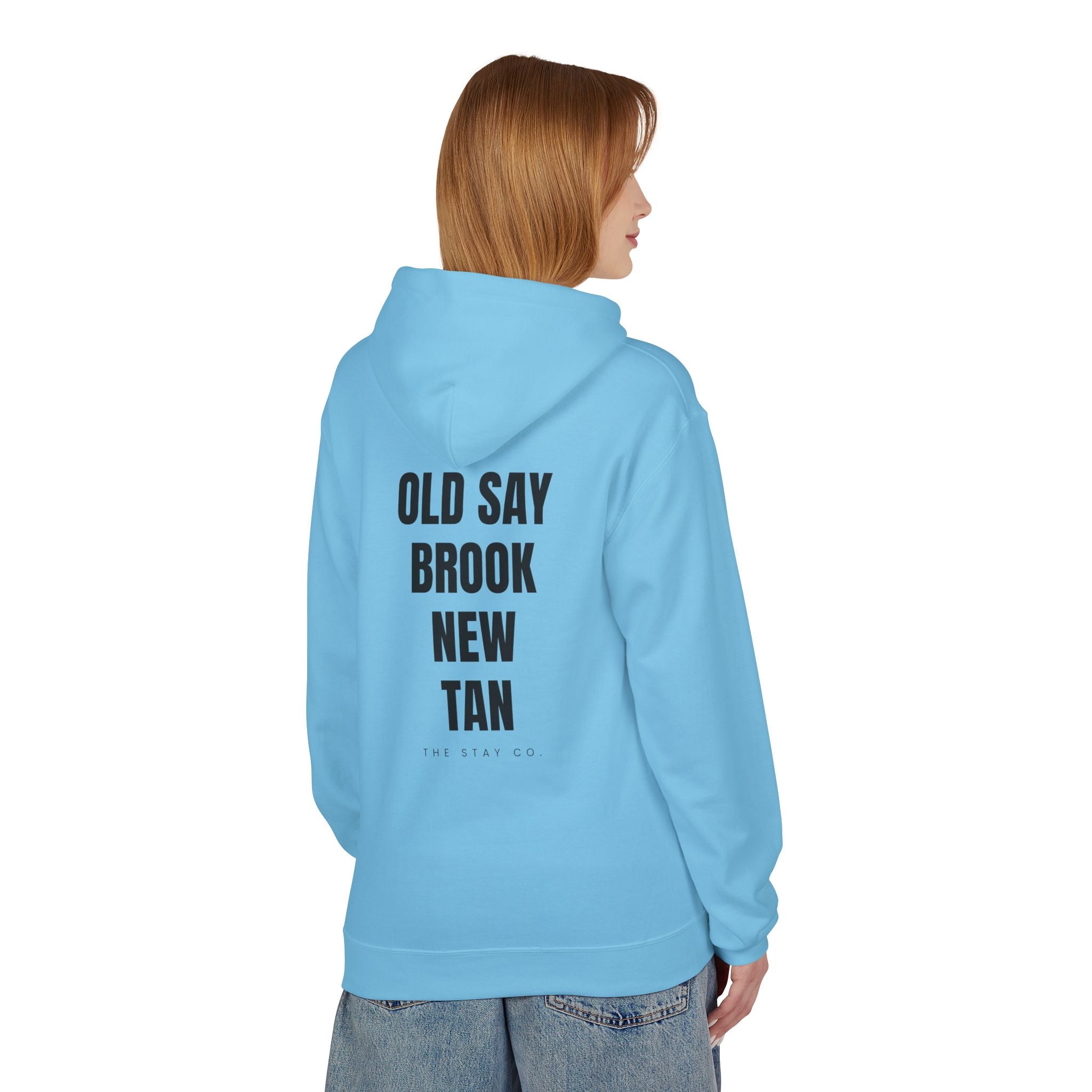 Adult- "Out Of Office" (Front) "Old Saybrook New Tan" (Back) - Hoodie