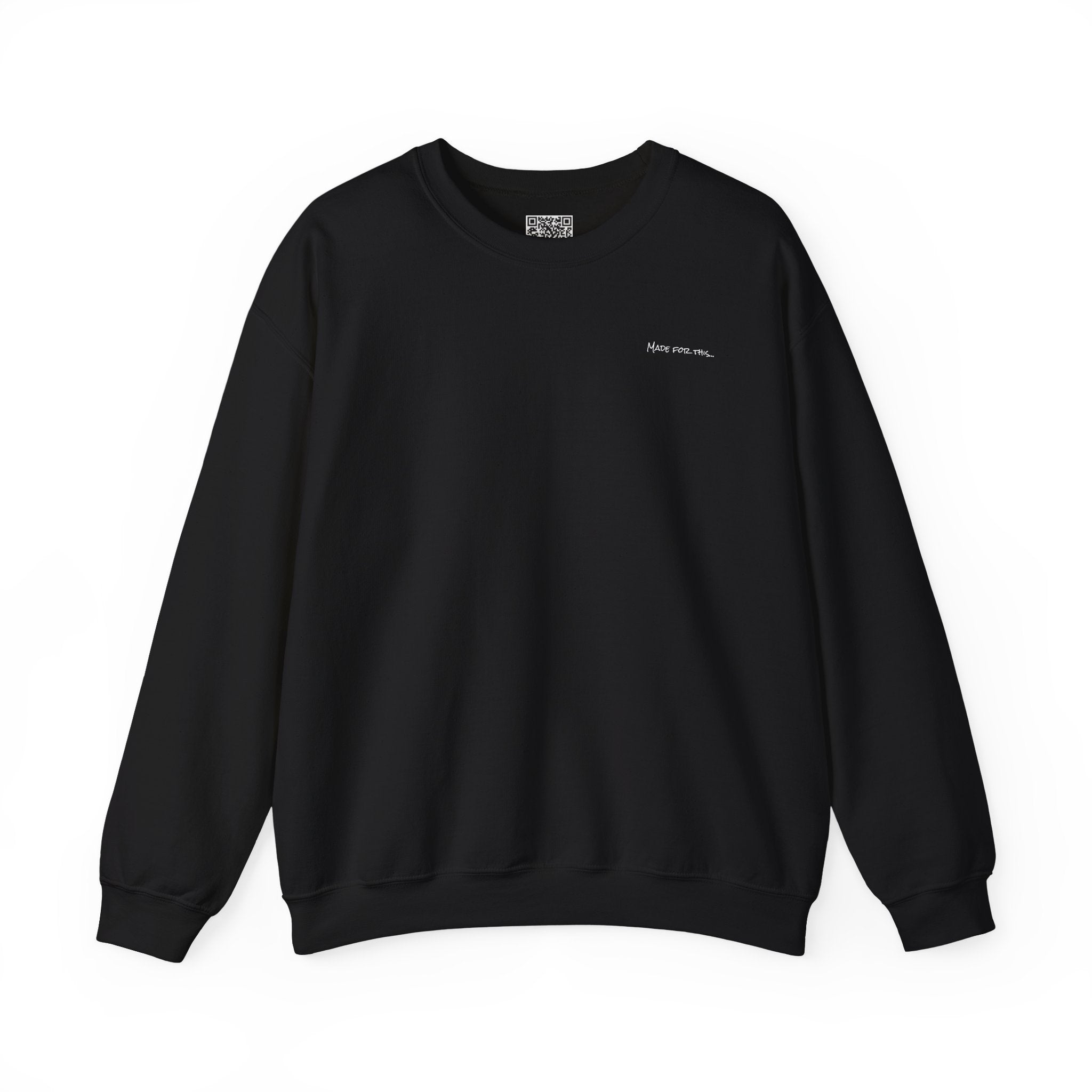 Adult- "Made For This"- (Front)  "Lake Life Crew" (Back)- White Writing- Unisex Crewneck Sweatshirt