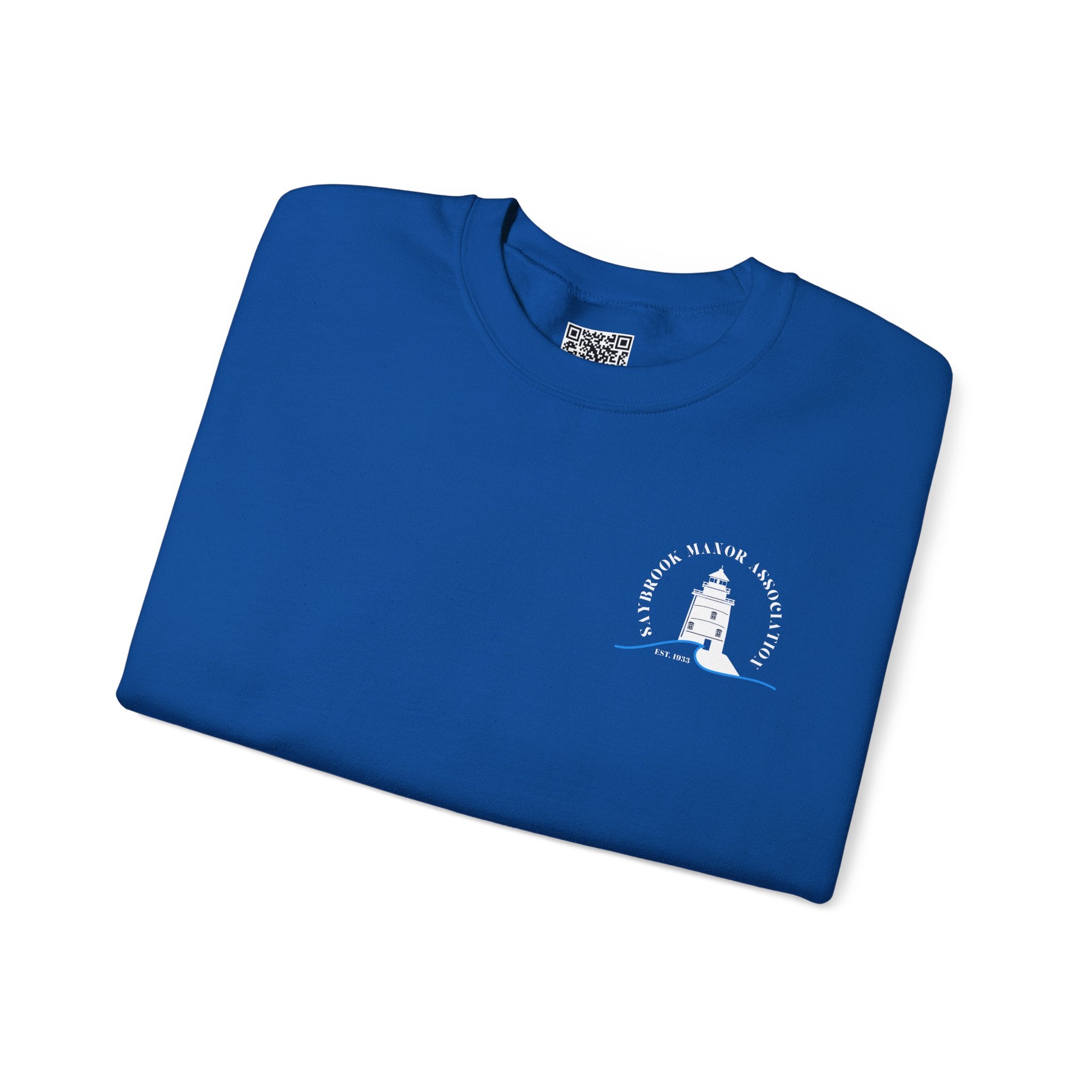Adult- Old Saybrook Crewneck Sweatshirt With Association Logo On Front