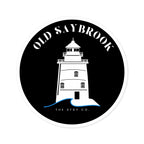 Old Saybrook Lighthouse Round Stickers
