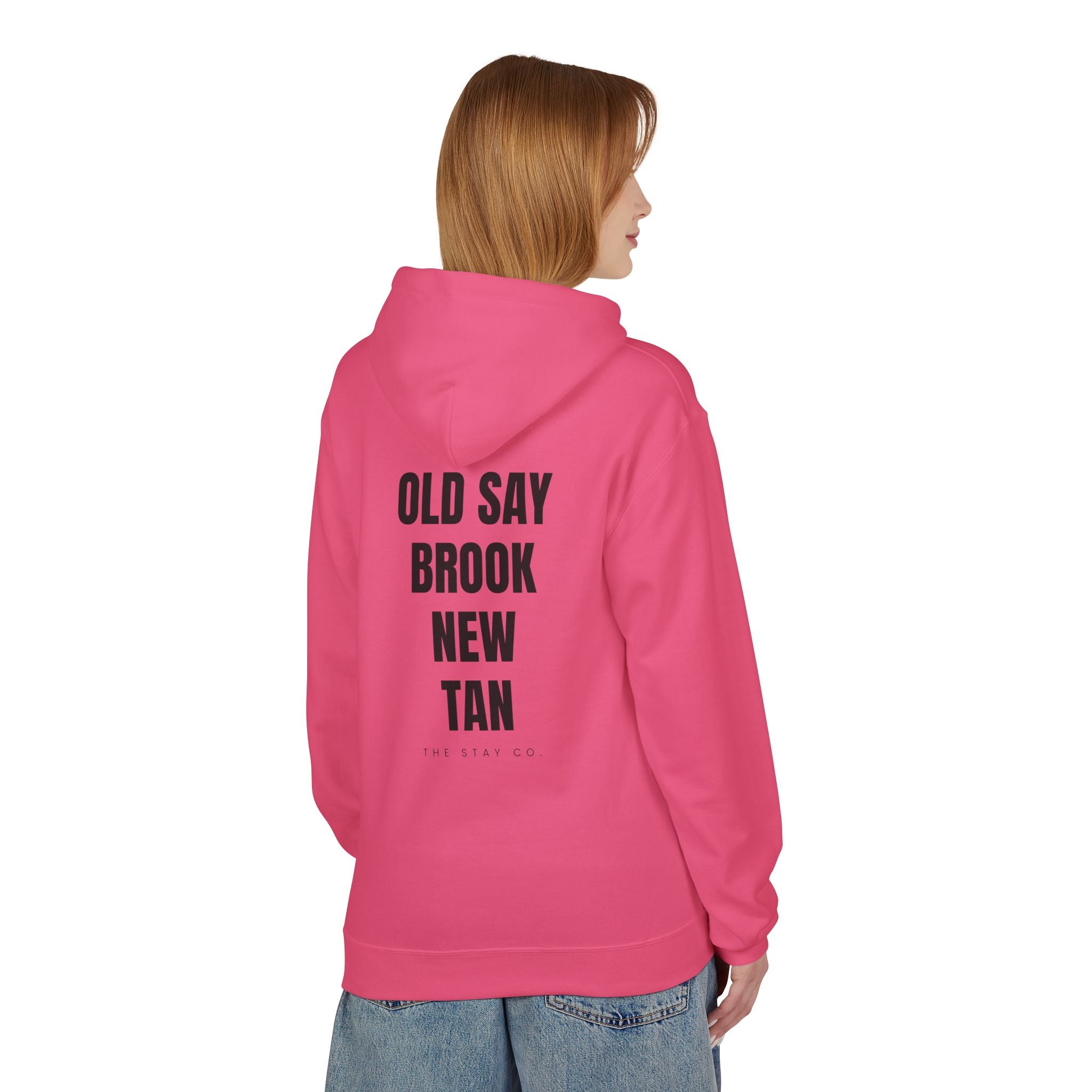 Adult- "Out Of Office" (Front) "Old Saybrook New Tan" (Back) - Hoodie