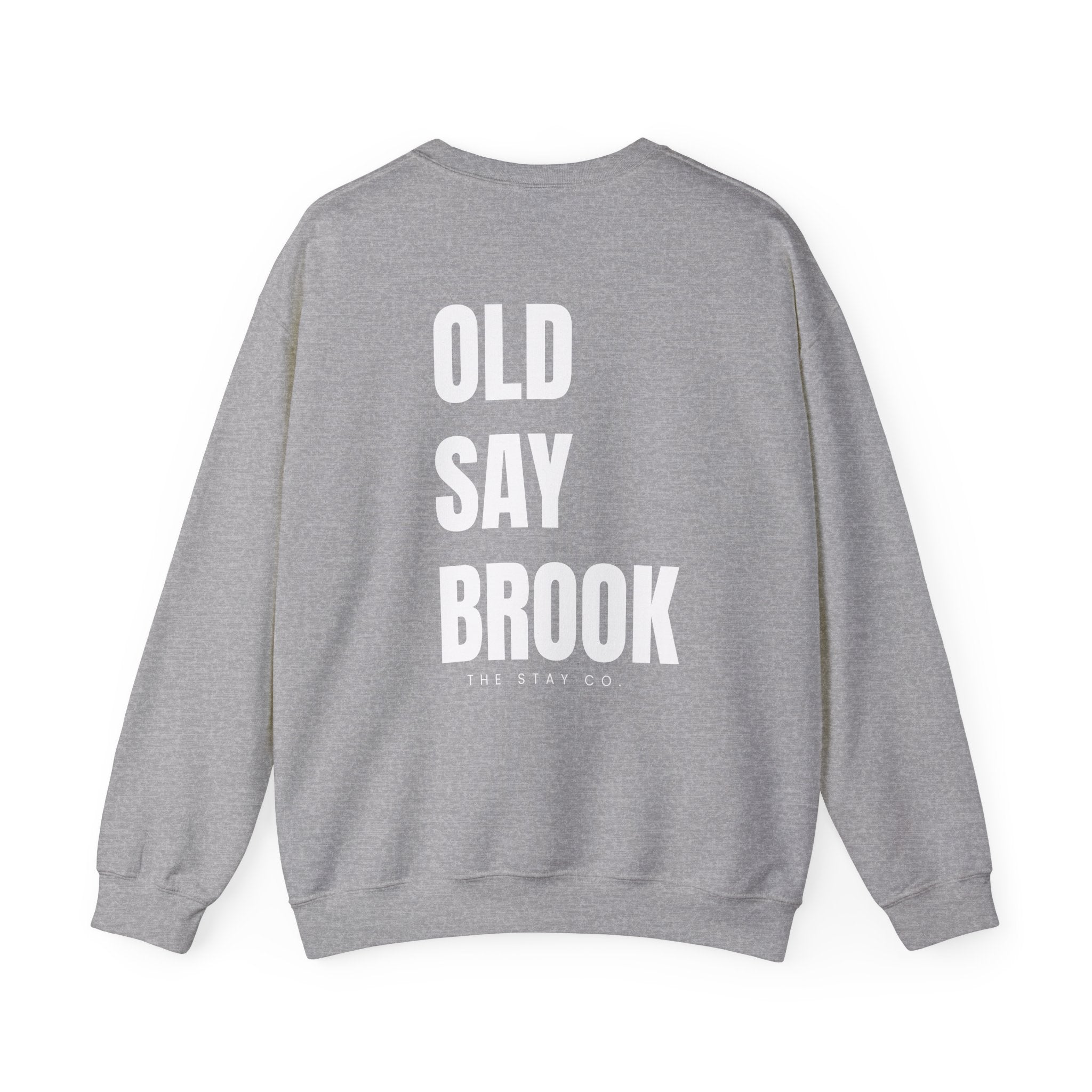 Adult- Old Saybrook Crewneck Sweatshirt With Association Logo On Front