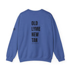 Adult- "Salty AF" (Front) "Old Lyme New Tan" (Back)- with Flag -Unisex Crewneck