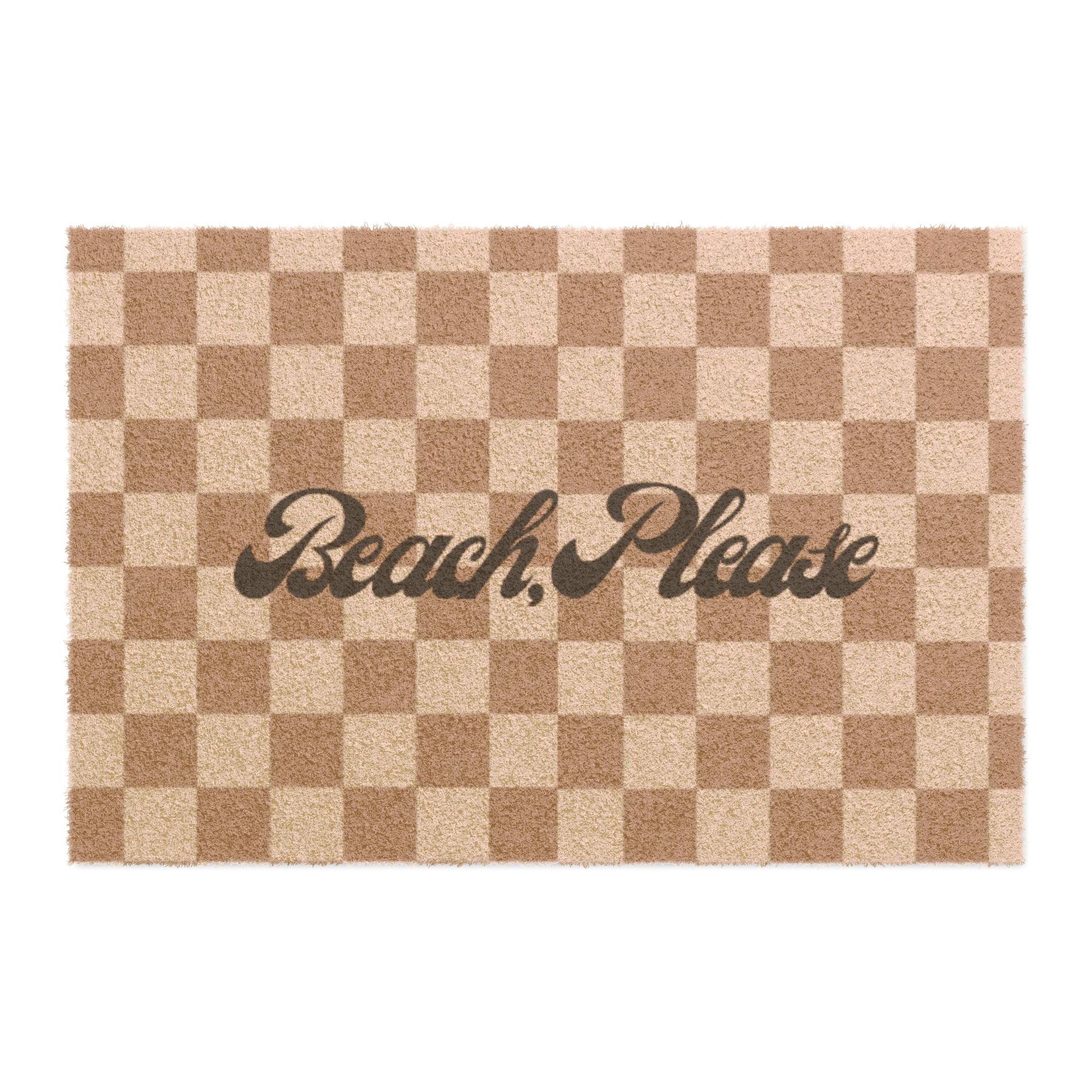Doormat "Beach, Please"-Welcome Mat for Home, Entryway Decor, Housewarming Gift, Fall Decor, Everyday Welcome