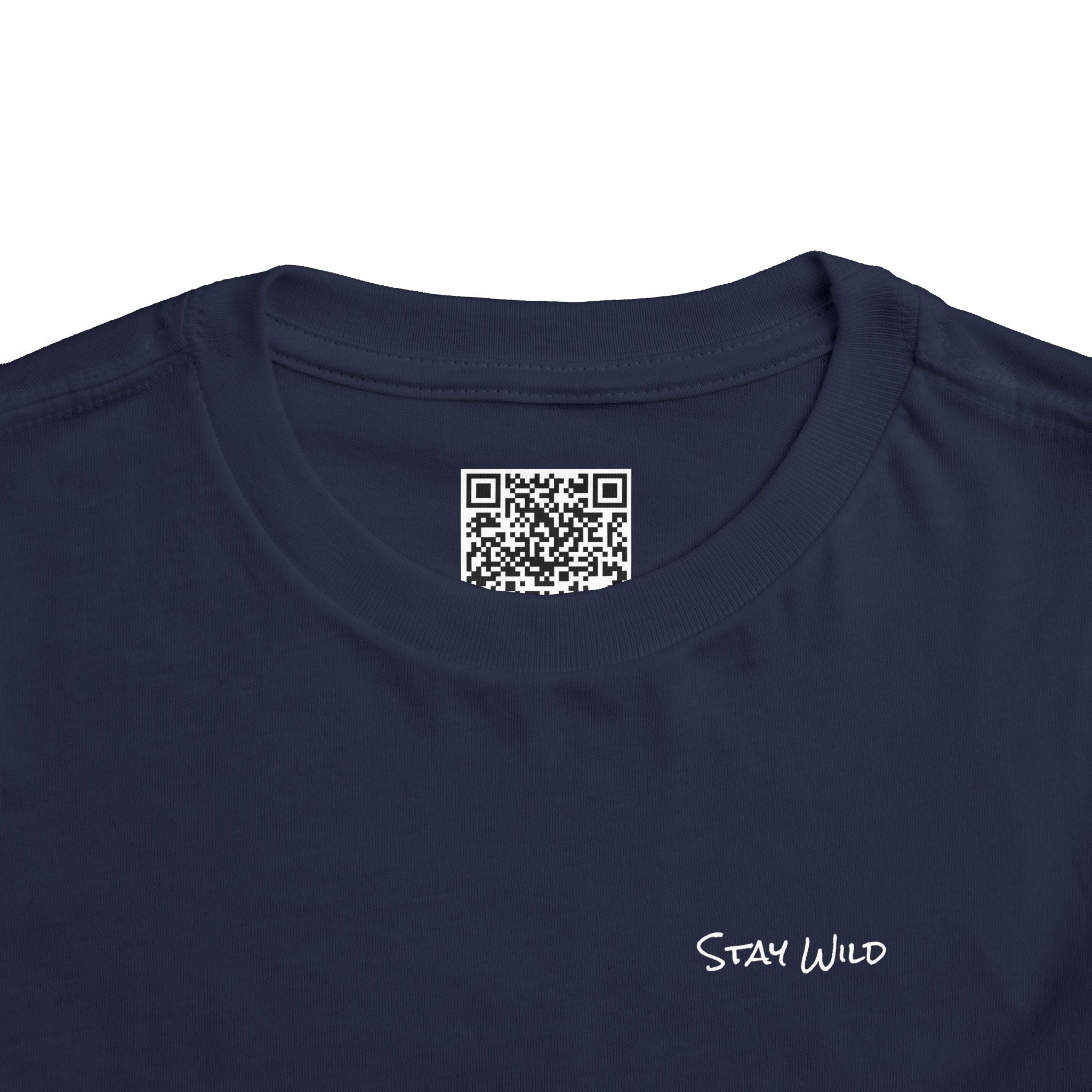 Toddler (2T-5T) - "Stay Wild" (Front) 'Walk. Run. Wakeboard. '(Back)- White Writing, Short Sleeve Tee