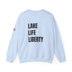 Lake Life Liberty, 'Merica Crewneck Sweatshirt